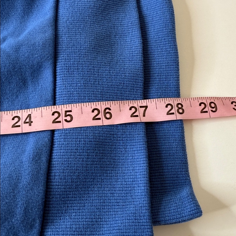 JoyLab Striped Oversized French Terry Crewneck Sweatshirt Blue White XXL - Picture 11 of 12